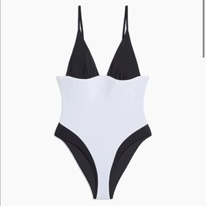 NEW - Onia, color block, black and white one piece